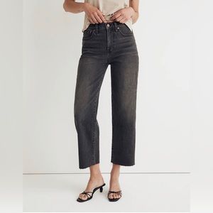 Black, Madewell Wide Leg Crop, sz 26